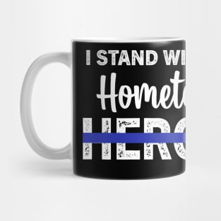 Blue Line LEO  us Police Design Mug